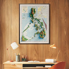 Philippines 1952 Shaded Relief Map - Muir Way - Vintage Relief