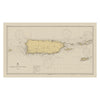Puerto Rico and Virgin Islands Nautical Chart 1931