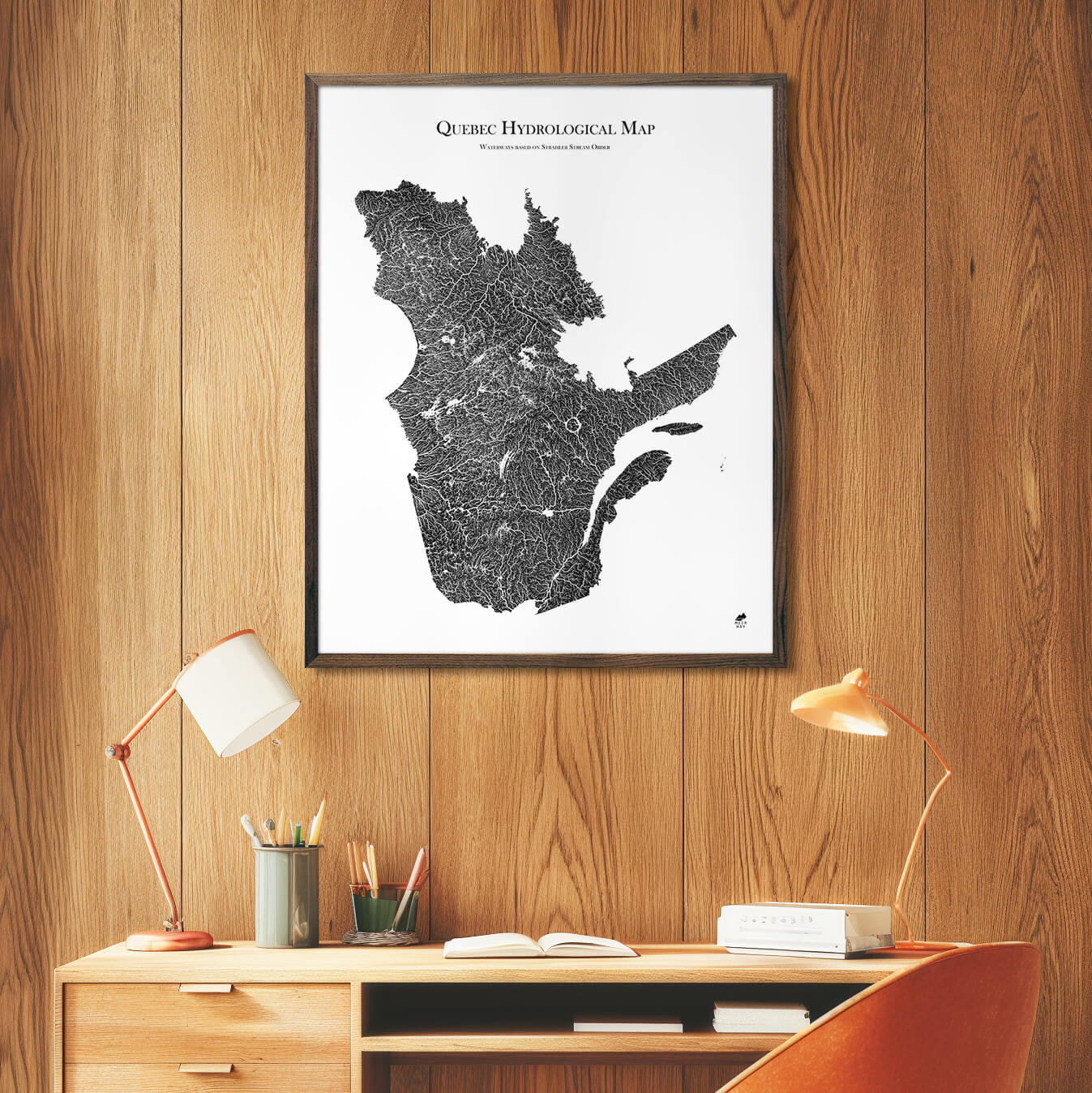 Quebec Hydrological Map - Muir Way - Hydrology