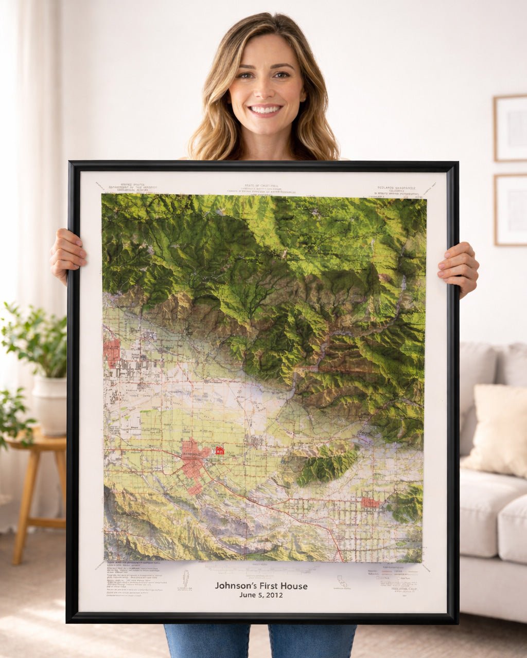 Custom Topographic Map Print - Muir Way - 