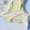 Saipan 1983 Shaded Relief Map