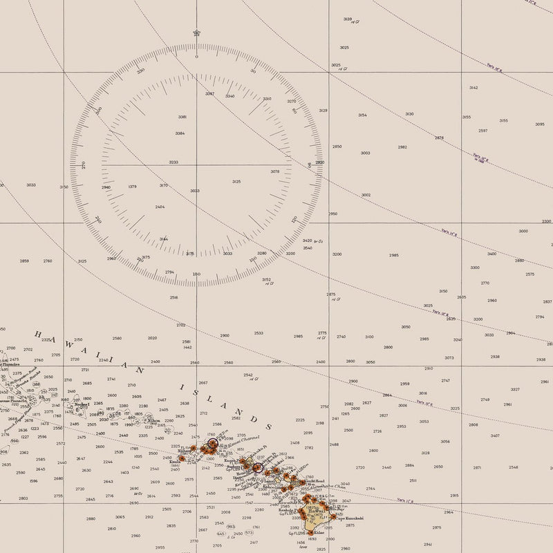 San Diego to Bering Sea and Hawaiian Islands Nautical Chart 1934 - Muir Way - Vintage Map