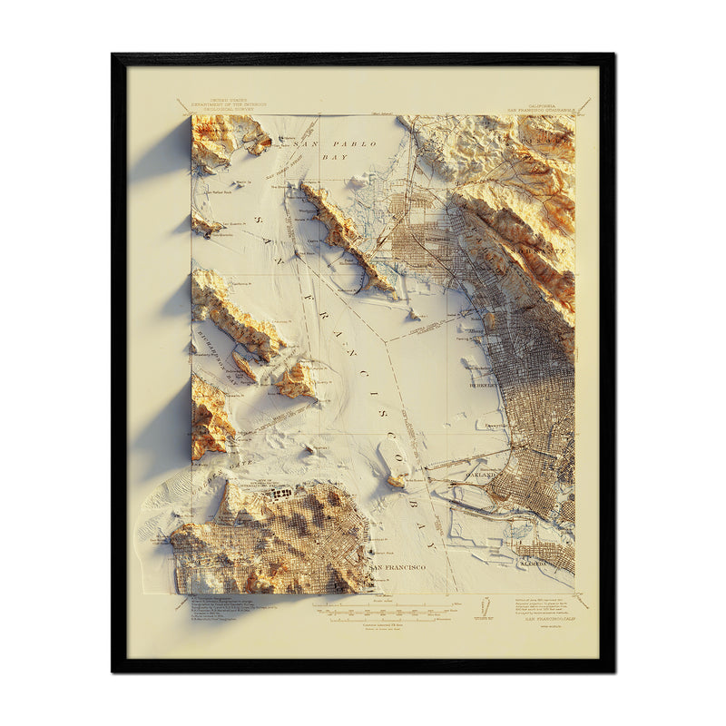 San Francisco 1915 Relief Map