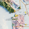 San Francisco, California 1978 Shaded Relief Map