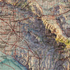 Santa Ana, CA 1959 Shaded Relief Map
