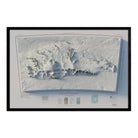 Shackleton Range, Antarctica 1983 Shaded Relief Map - Muir Way - Vintage Relief