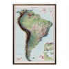Vintage South America Relief Map - 1922