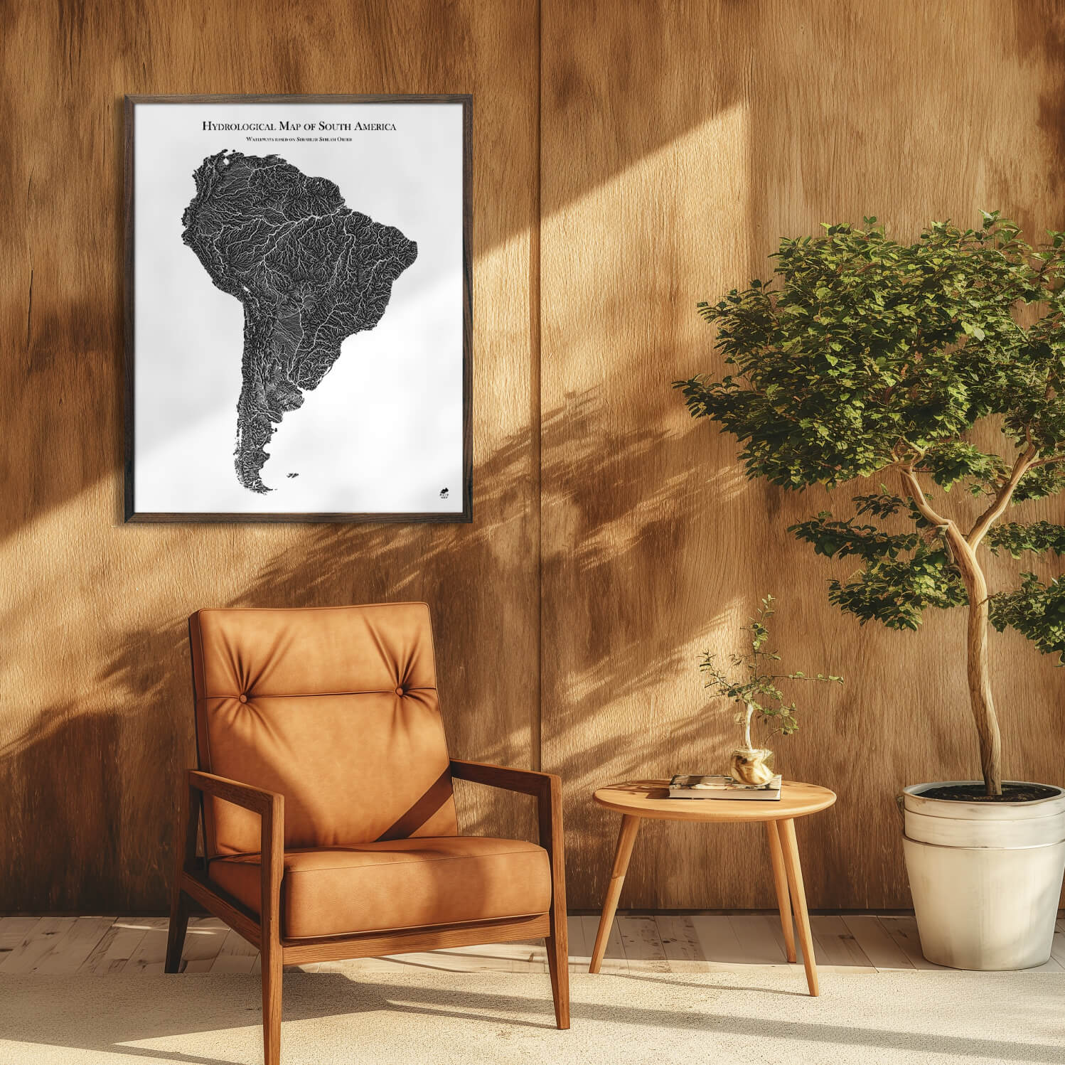 Hydrological Map of South America - Muir Way - Hydrology