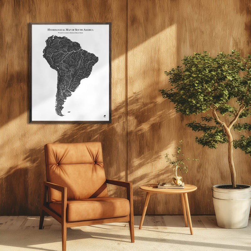 Hydrological Map of South America - Muir Way - Hydrology