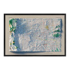 Vintage Southern Plains States Relief Map - 1970