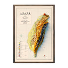 Taiwan 1953 Relief Map