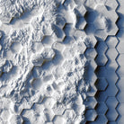 USA Tessellated Shaded Relief Map - Muir Way - Vintage Relief