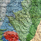Texas 1916 3D Raised Relief Map - Muir Way - 3D