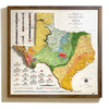Texas 1916 3D Raised Relief Map