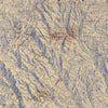 Texas 1982 Shaded Relief Map