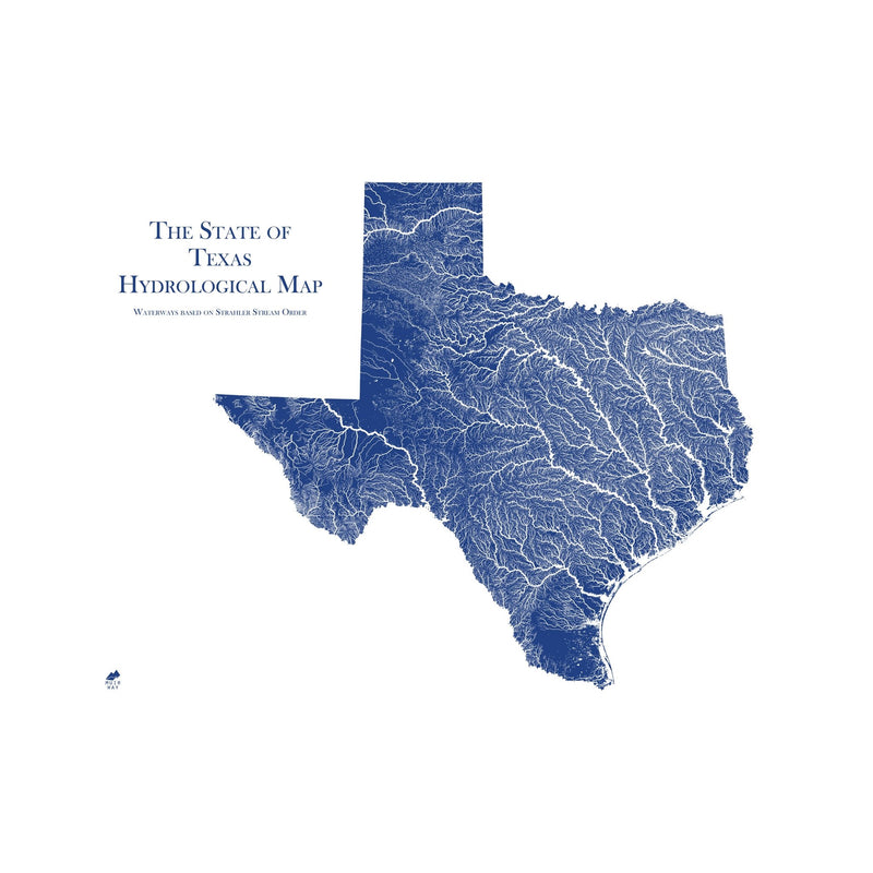 Texas Hydrological Map - Muir Way - Hydrology