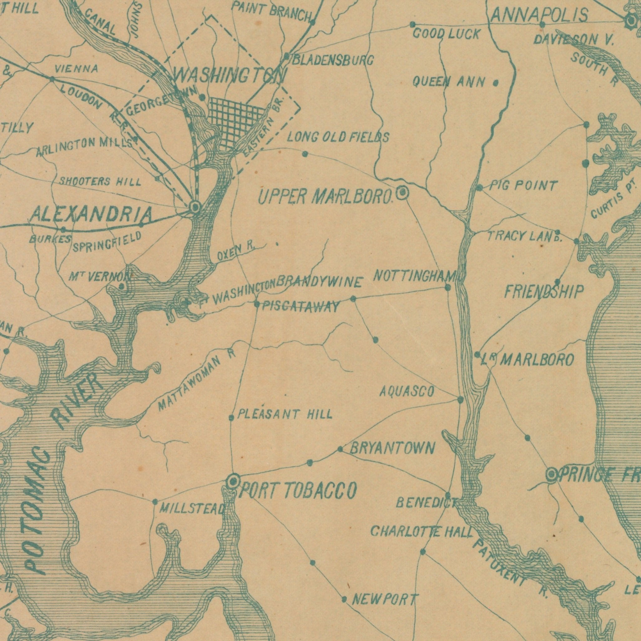 Potomac Army War Map - Muir Way - Vintage Map