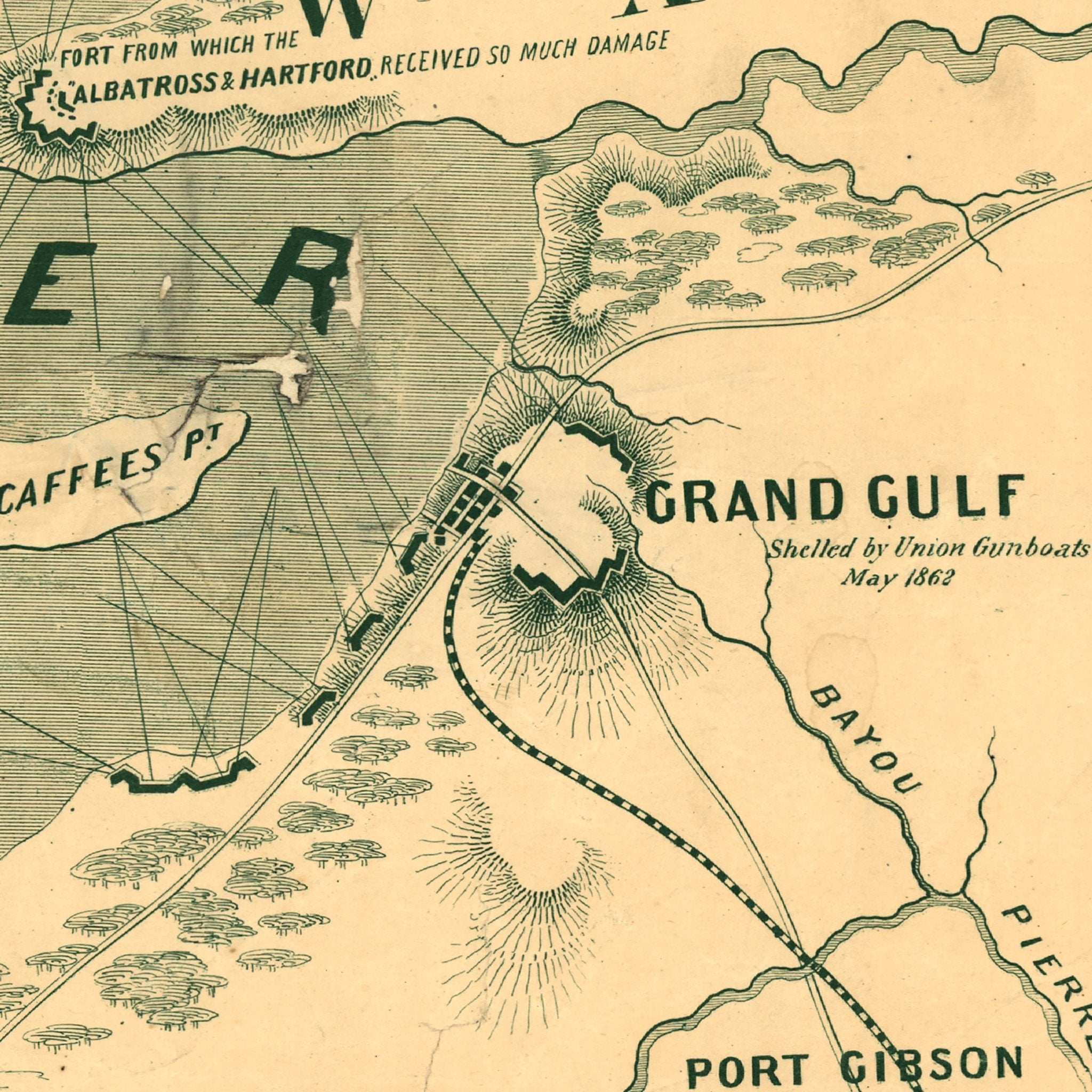 Tomlinson's map of Vicksburg - Muir Way - Vintage Map
