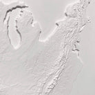 3D Map of the USA White - Muire Way - 3D Map