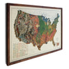 USA 1931 3D Raised Relief Map