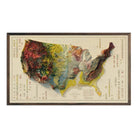 USA 1932 Shaded Relief Map - Muir Way - 2D Map