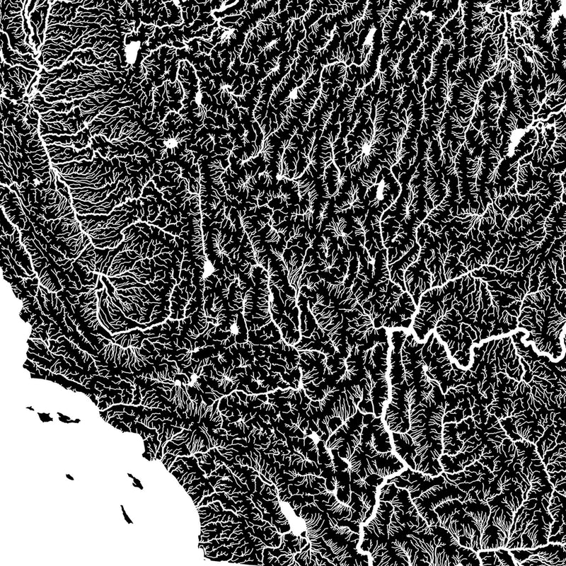 US Hydrological Map - Muir Way - Hydrology