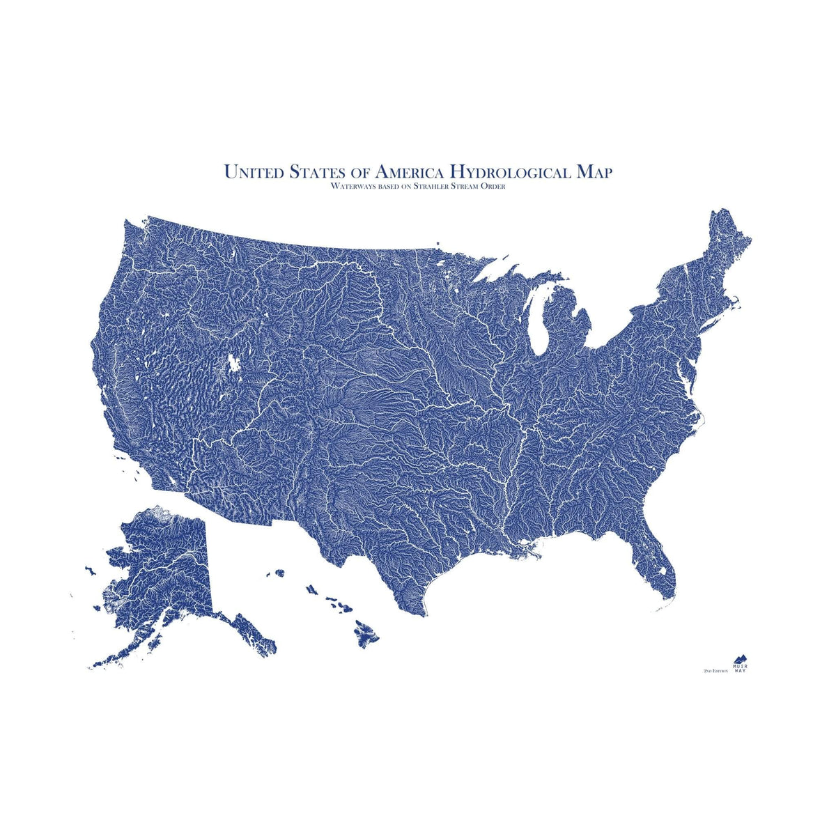 Map Of America With Rivers US Hydrological Map | Details of Every River, Stream, & Lake – Muir Way