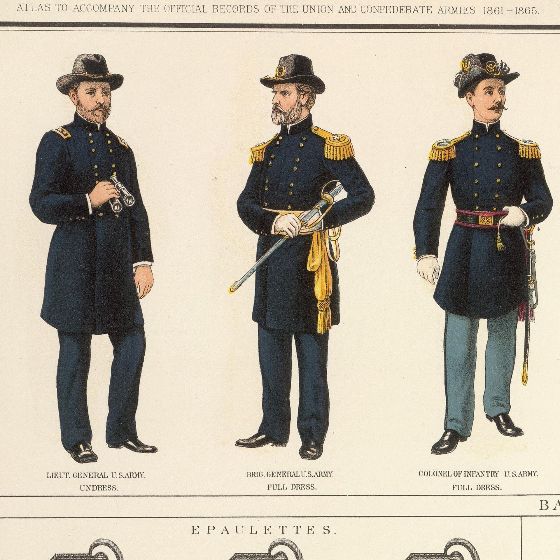 Union & Confederate Army Civil War Uniform Print – Muir Way