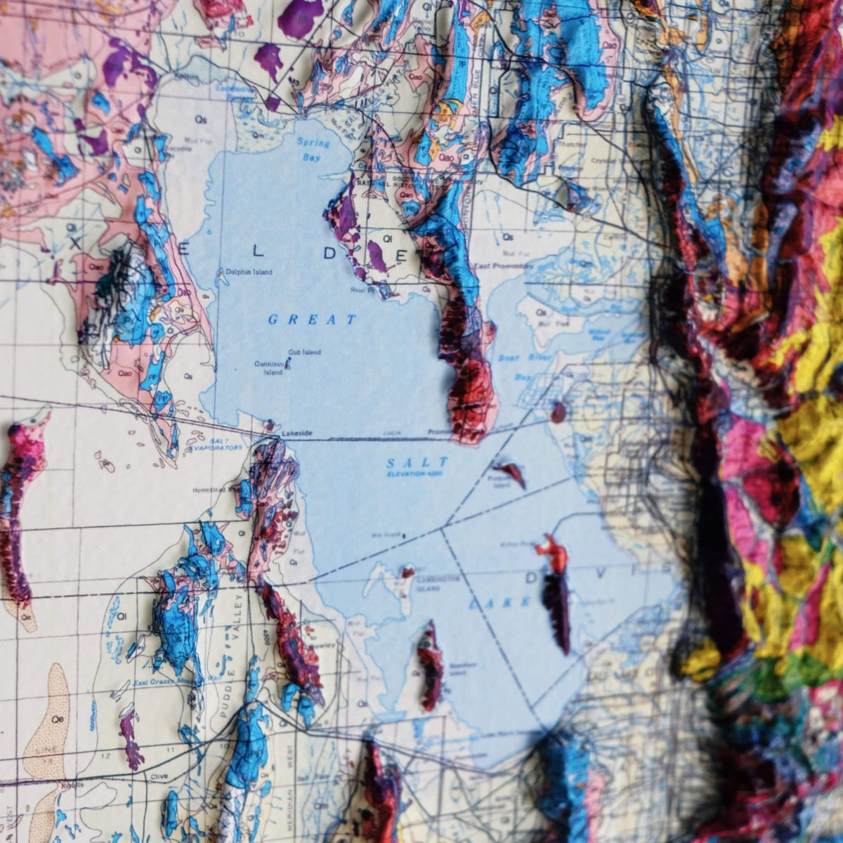 Utah Relief Maps, Hydrological Maps & Elevation Prints. – Muir Way