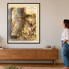 Utah 1937 Shaded Relief Map – XL Canvas - Muir Way - XL Canvas