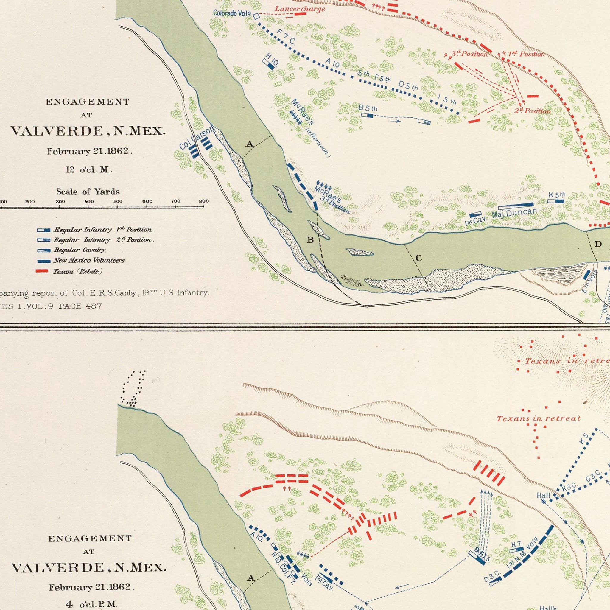 Valverde, Shiloh, Ft. Craig and Roanoke Island - Muir Way - Vintage Map