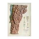 Vermont 1970 3D Raised Relief Map - Muir Way - 3D