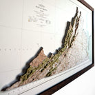 Virginia 1957 3D Raised Relief Map - Muir Way - 3D
