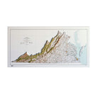 Virginia 1957 3D Raised Relief Map - Muir Way - 3D
