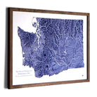Washington Hydrological - 3D Raised Relief Map - Muir Way - 3D