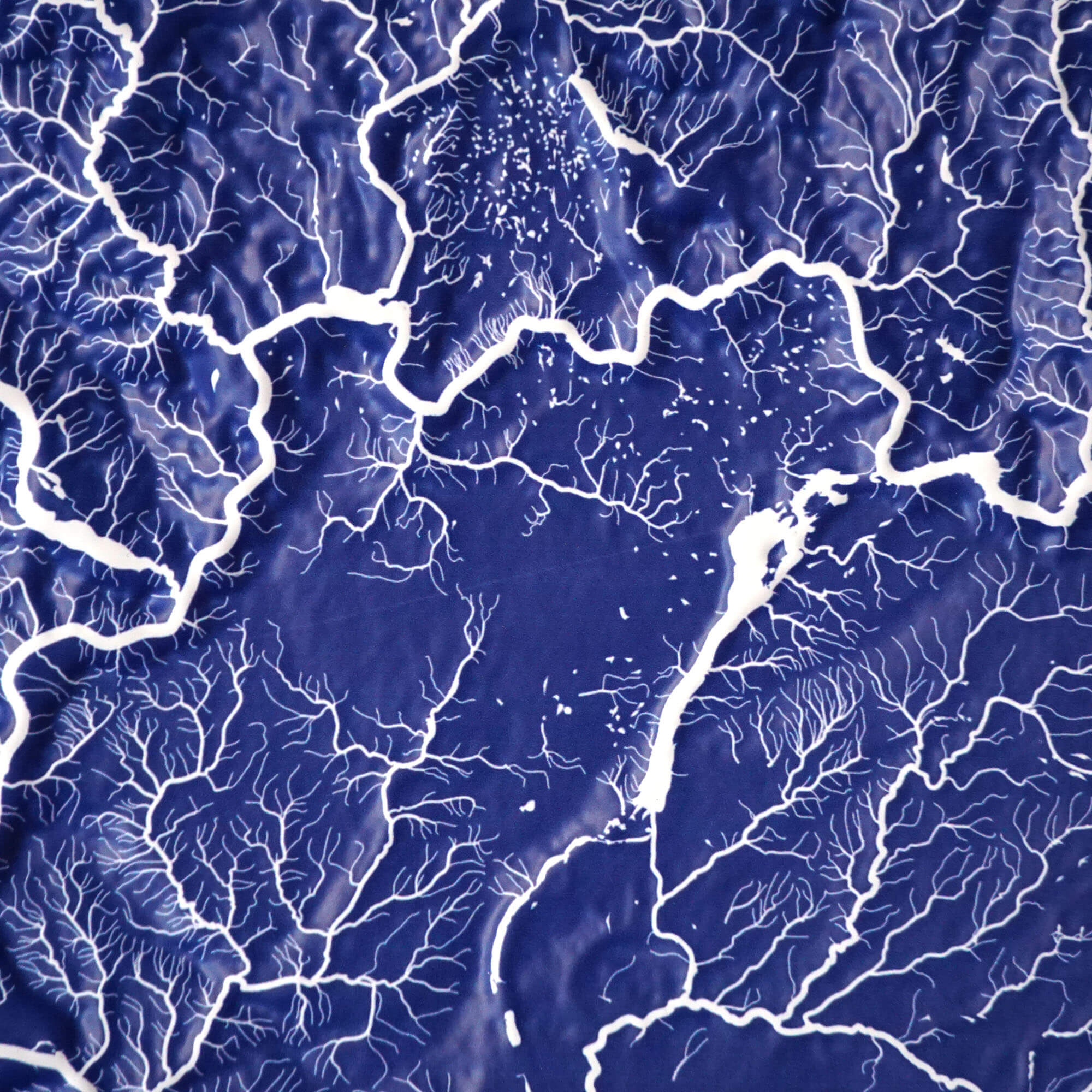 Washington Hydrological - 3D Raised Relief Map - Muir Way - 3D