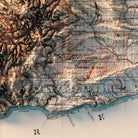 Washington 1883 Shaded Relief Map – XL Canvas - Muir Way - XL Canvas