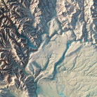 Washington 1968 Shaded Relief Map - Muir Way - Vintage Relief
