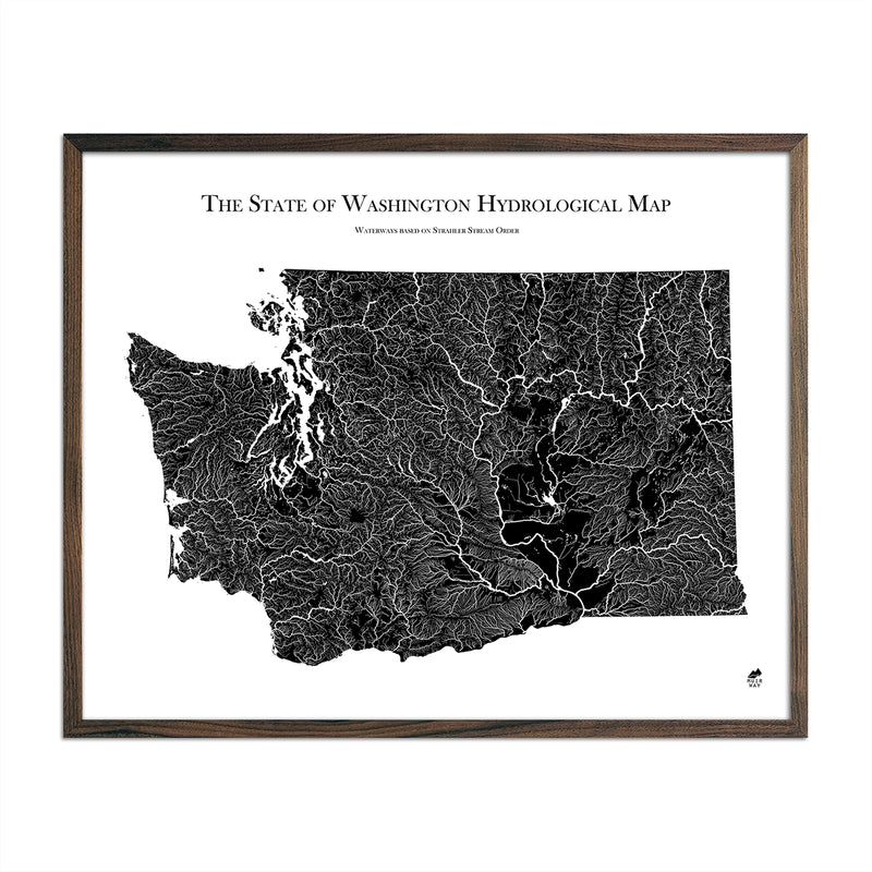 Washington Hydrological Map - Muir Way - Hydrology