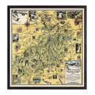 White Mountain National Forest - Muir Way - Vintage Map