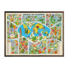 World of Flowers - Muir Way - Vintage Map
