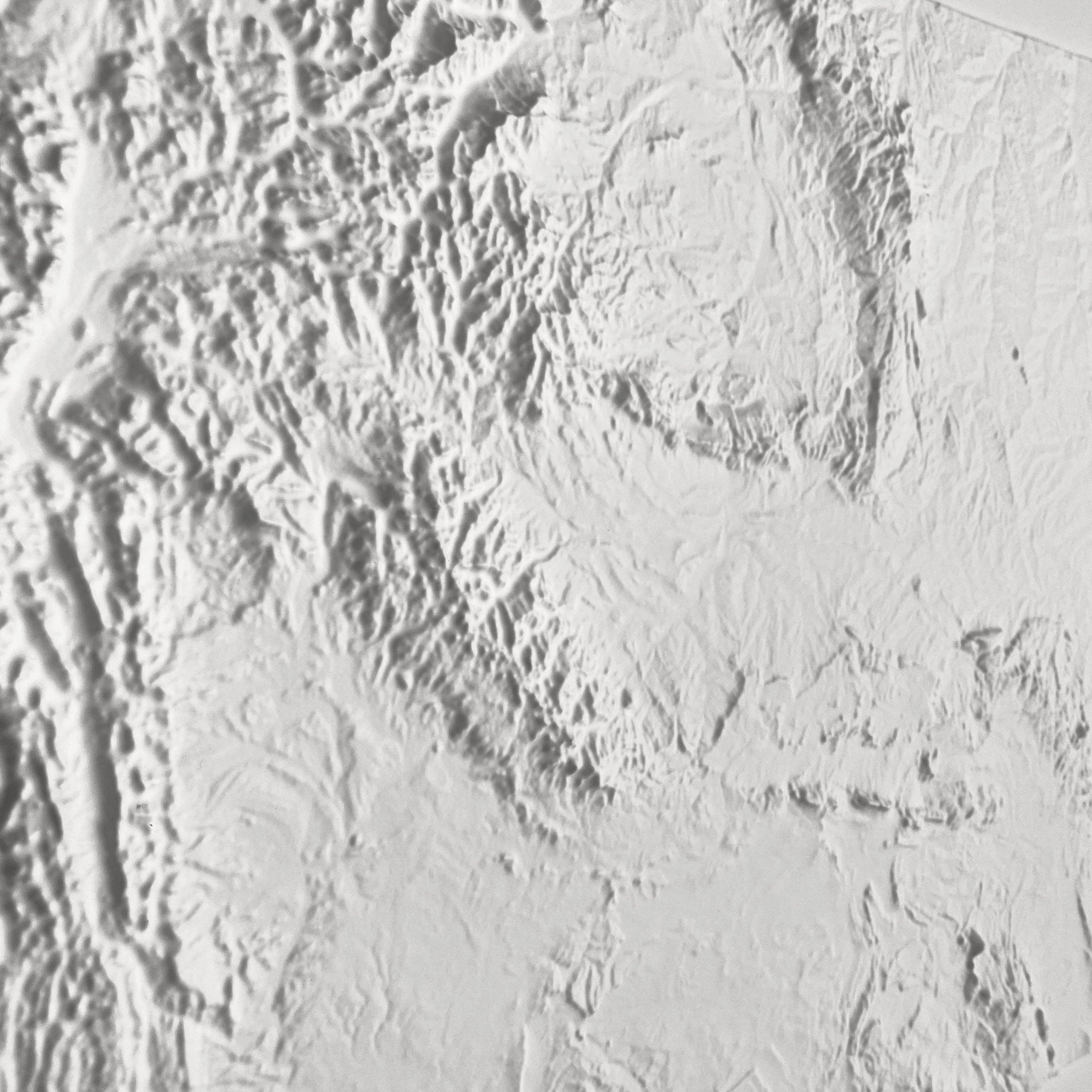 Wyoming 3D Raised Relief Map - Muir Way - 3D