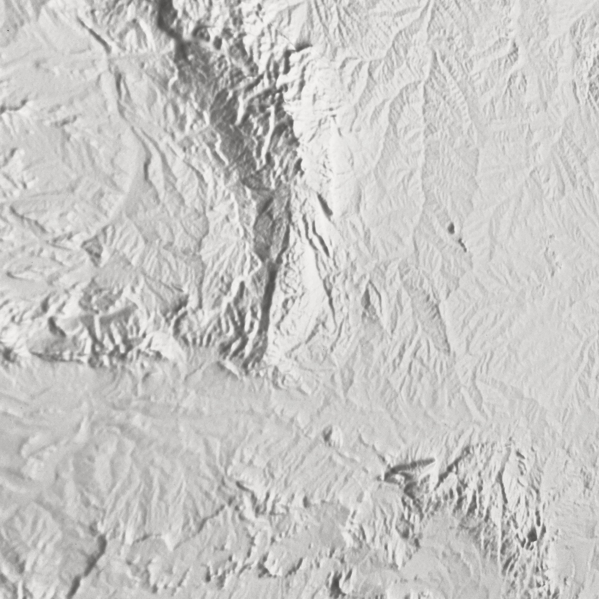 Wyoming 3D Raised Relief Map - Muir Way - 3D