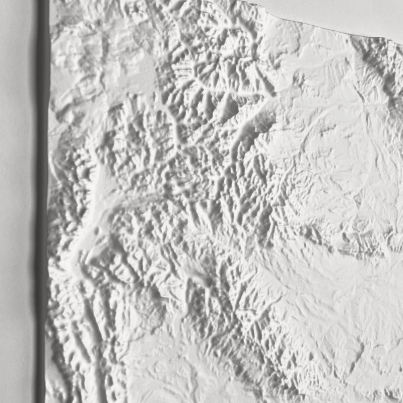 Wyoming 3D Raised Relief Map - Muir Way - 3D