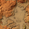 Yellowstone 1878 Shaded Relief Map
