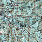 Yosemite 1958 3D Raised Relief Map - Muir Way - 3D