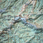 Yosemite 1958 3D Raised Relief Map - Muir Way - 3D