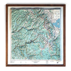 Yosemite 1958 3D Raised Relief Map - Muir Way - 3D