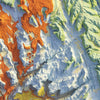 Zion 1987 Shaded Relief Map