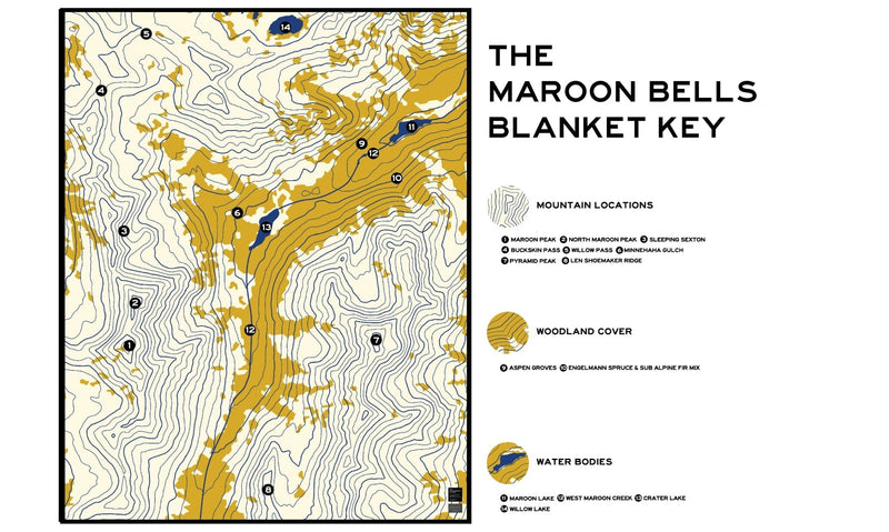 The Maroon Bells Blanket - Muir Way - Blanket
